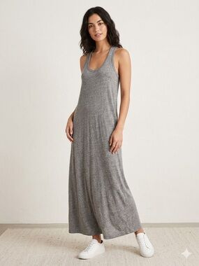The Great Swing Tank Dress Racerback Maxi Dress Gray Size 0